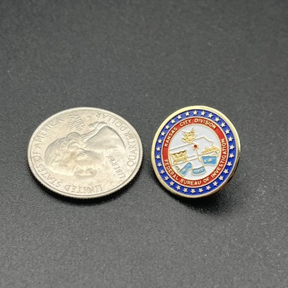 Kansas City‎ Division Federal Bureau Of Investigation FBI Lapel Hat Pin